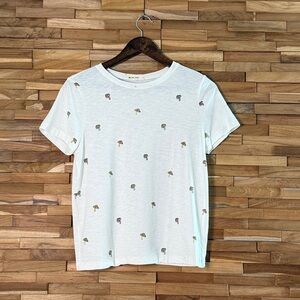 Marine Layer | Short Sleeve Crew | Mushroom Print | S